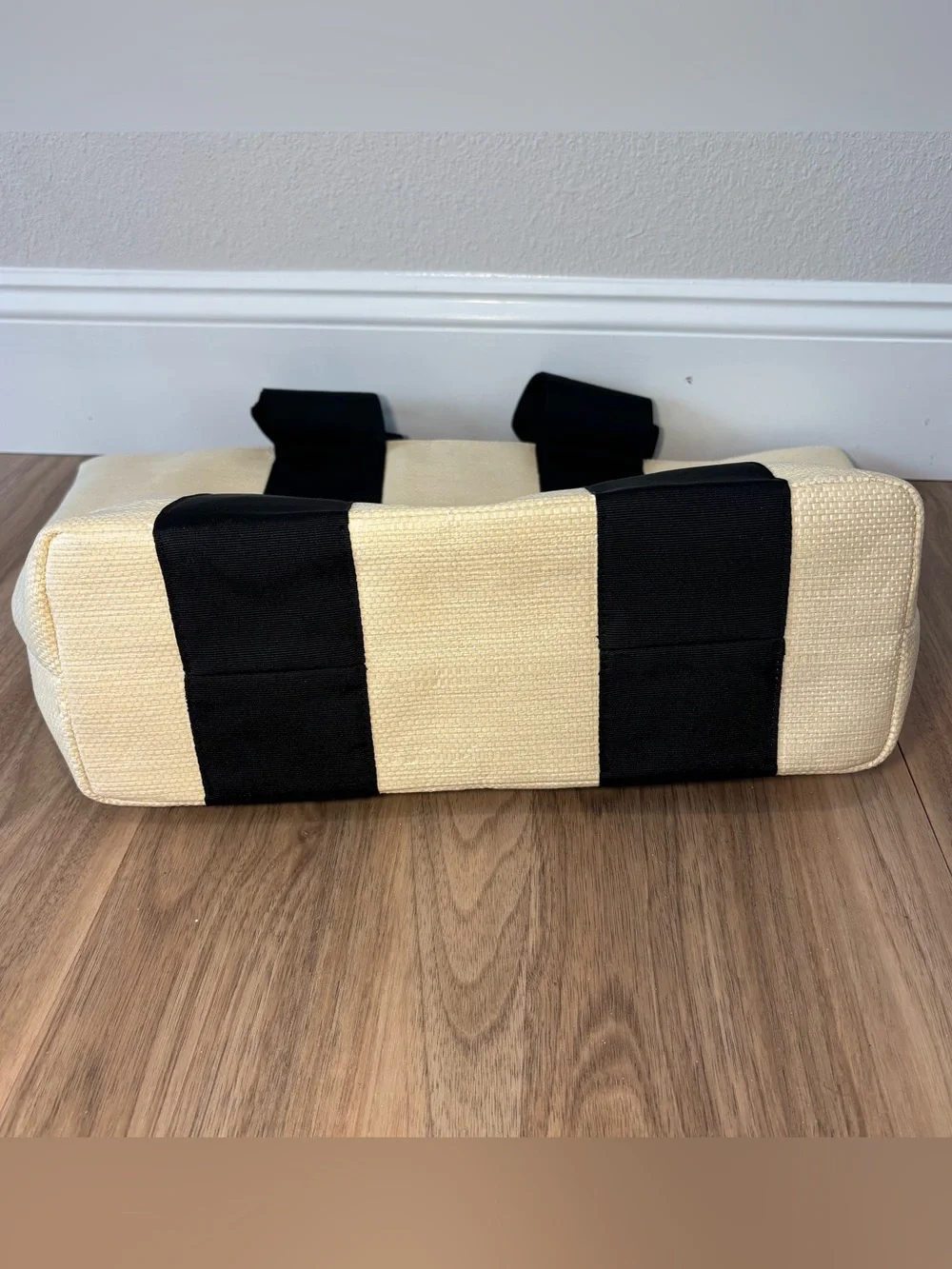 New Mark and Graham Black Ribbon Bow Tote - Picture 4 of 6